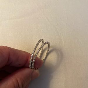 Diamond earrings in 14k